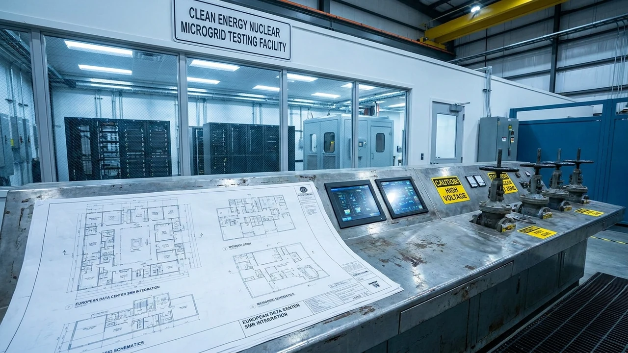 Centros de datos en Europa incorporan microrredes nucleares modulares para garantizar suministro eléctrico continuo
