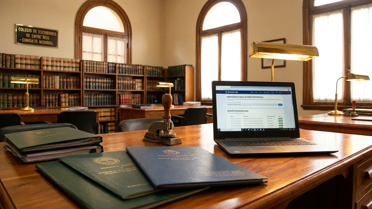 Colegios de escribanos y martilleros de Entre Ríos lanzan portal blockchain para trazabilidad de boletos inmobiliarios