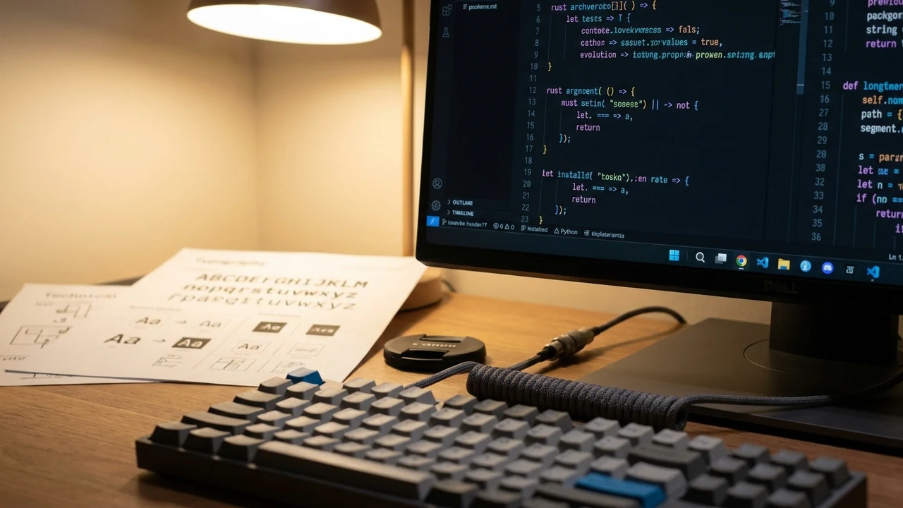 Comunidad open-source presenta Iosevka v34 con ligaduras optimizadas para depuración en Rust y Python