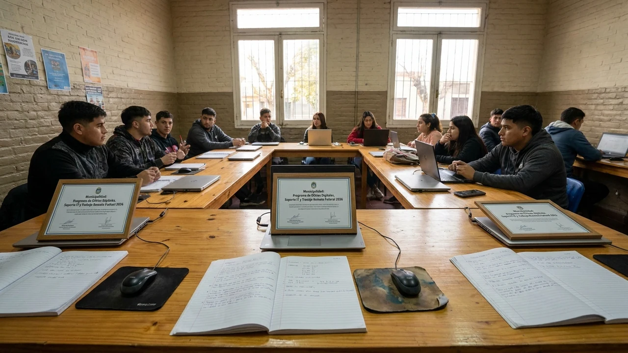 Cursos de oficio digital en municipios del interior fomentan la inserción laboral remota de jóvenes