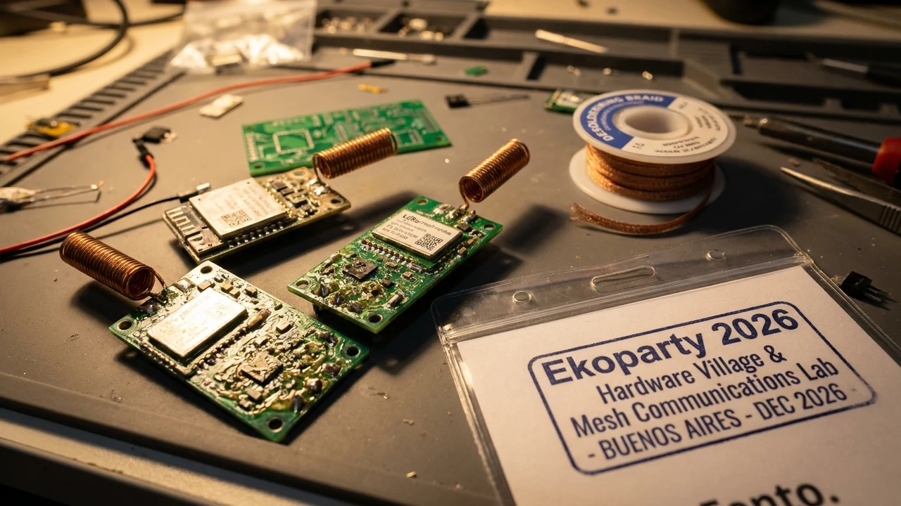 Ekoparty 2026 cierra con demostraciones de redes mesh y hacking de hardware desatendido