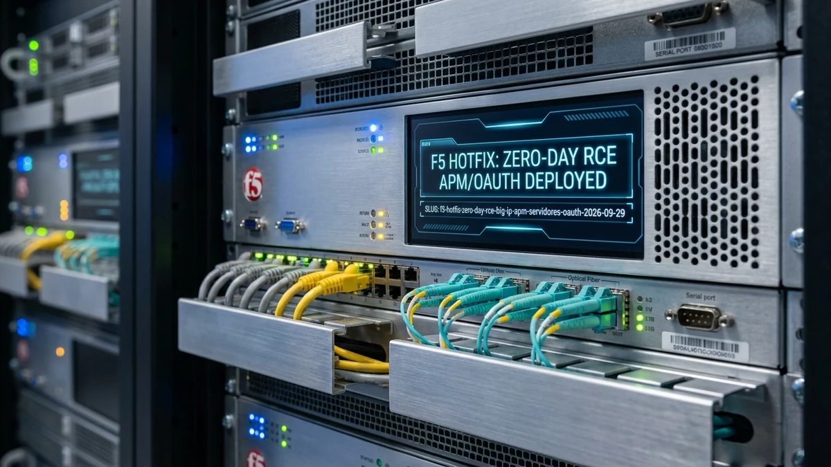 F5 lanza hotfix correctivo para zero-day de ejecución remota de código en BIG-IP APM y servidores OAuth