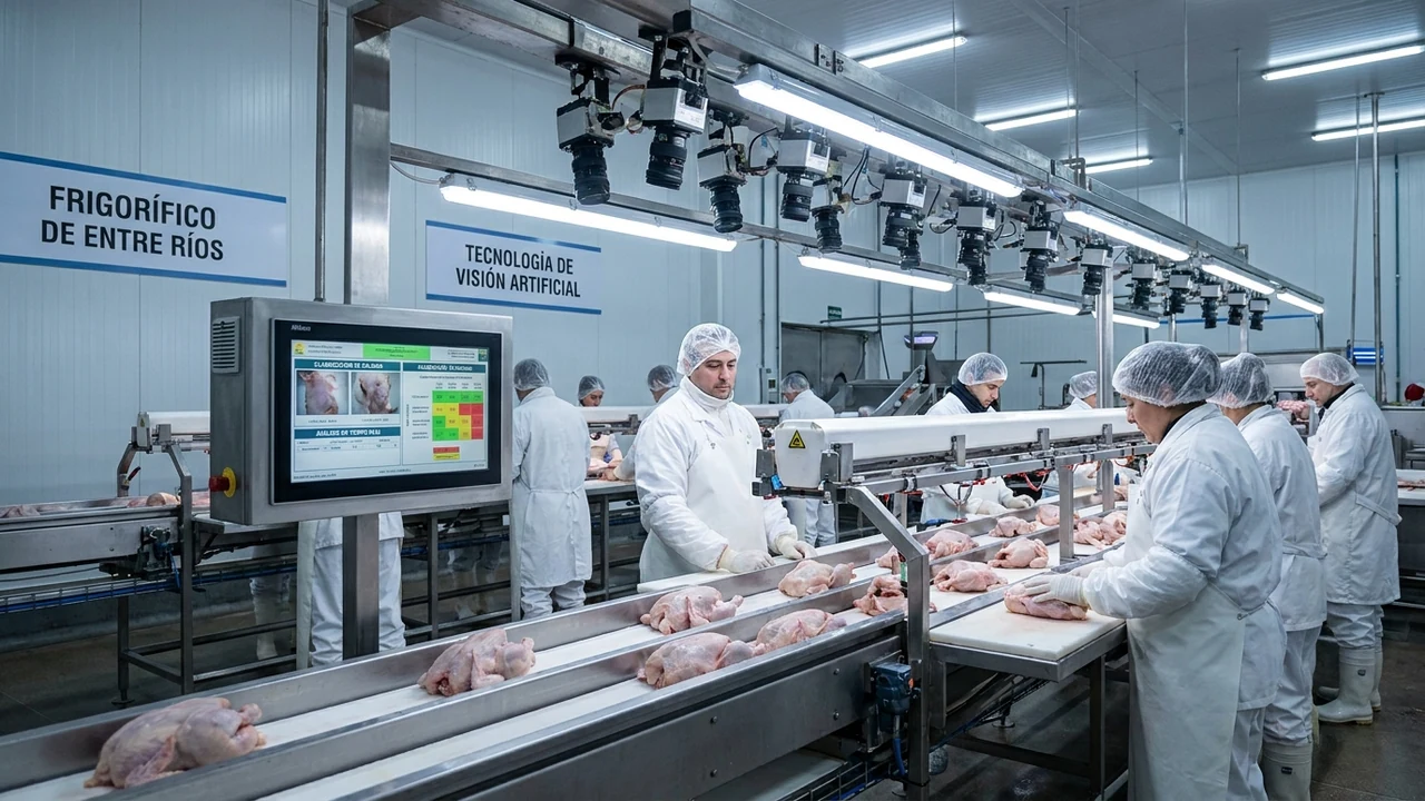 Frigoríficos y avícolas de Entre Ríos adoptan visión artificial para control de calidad y faena en tiempo real