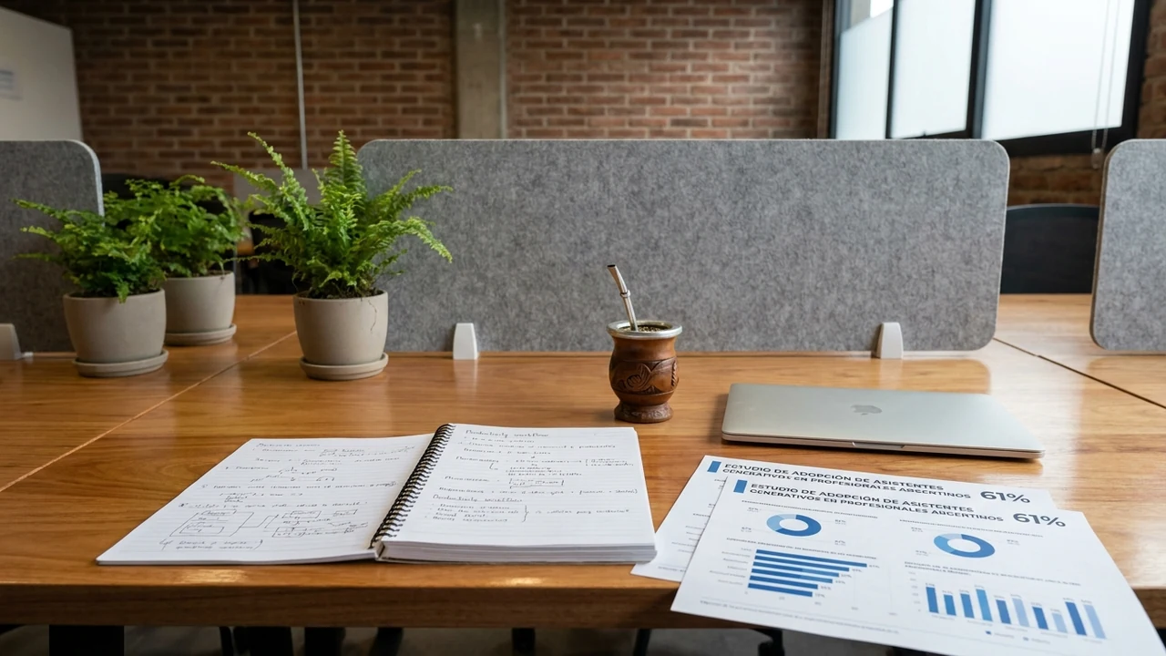 Informes del sector confirman que el 61% de los profesionales argentinos utiliza asistentes generativos a diario
