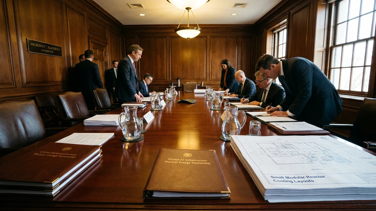 Microsoft y BlackRock cierran fondo de 30.000 millones de dólares para energía nuclear destinada a clústeres de IA