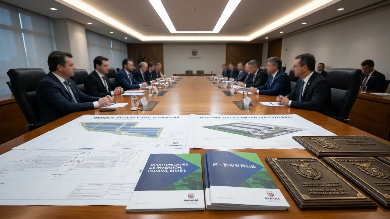 Misión institucional de Paraná en China busca inversiones para infraestructura energética y parques de datos sustentables
