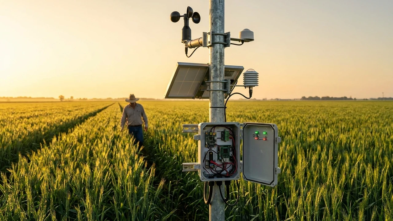 Productores agropecuarios del centro del país incorporan estaciones meteorológicas IoT para riego de precisión