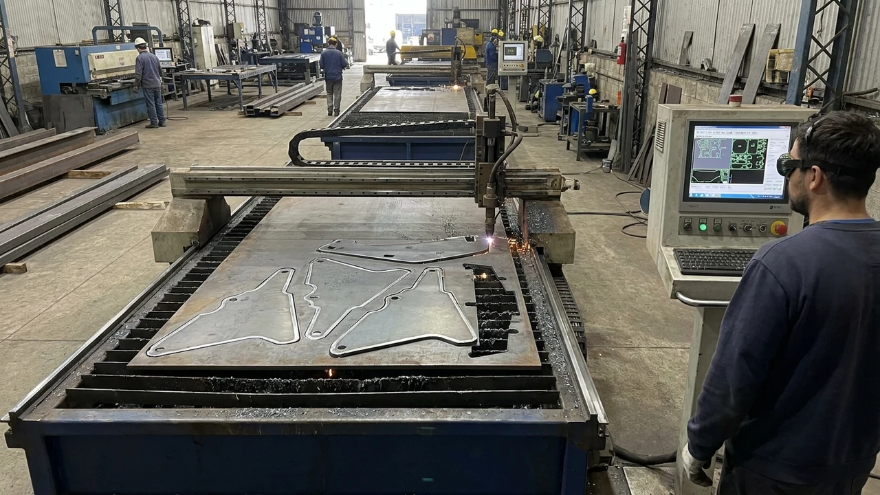 Talleres metalmecánicos de Entre Ríos incorporan corte por plasma guiado por software asistido por visión