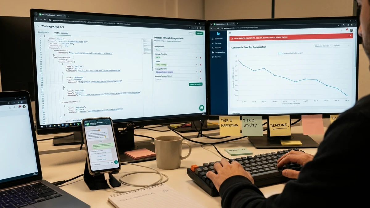 Vencimiento inminente para la homologación de pagos y categorías en WhatsApp Business API